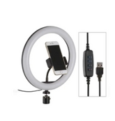 Ring Light with Mobile Holder Adjustable Brightness