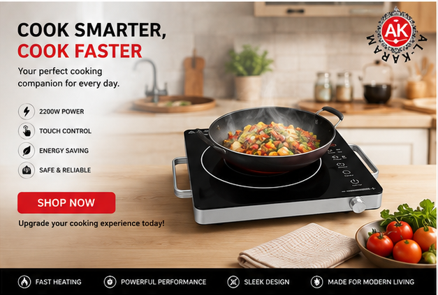 Infrared Electric Cooker Imported- 1 Year Warranty